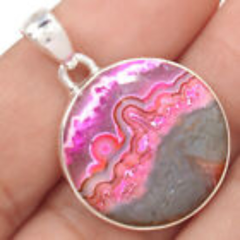 Pink Laguna Lace Agate